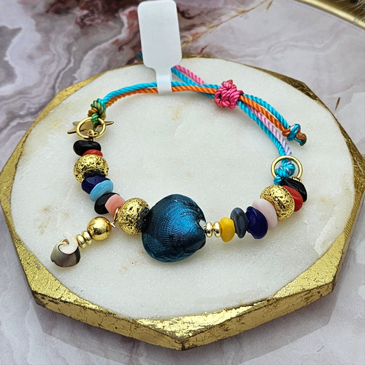 Brazalete Concha Azul