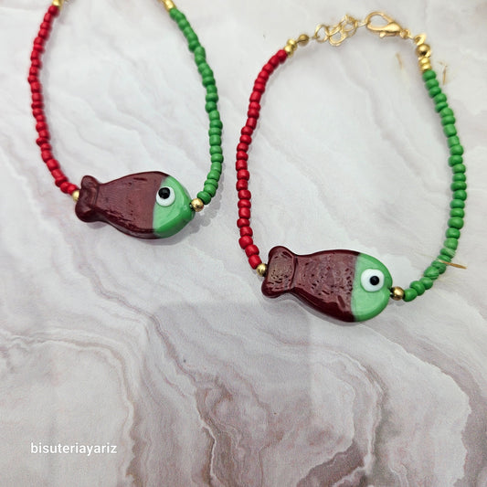 Brazalete pez rojo