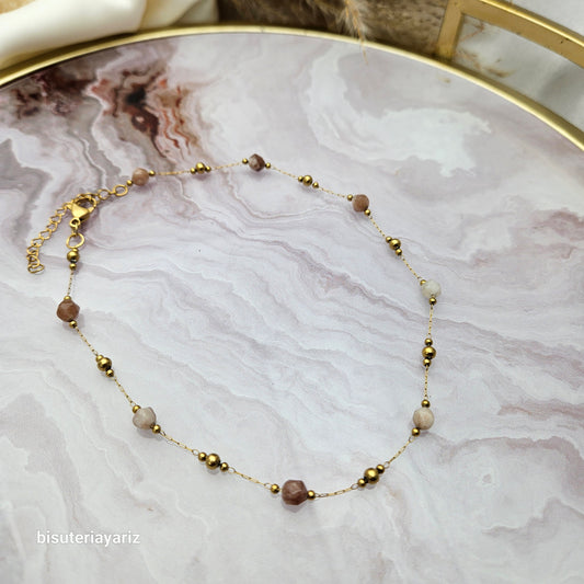 Gargantilla Agatas Crema