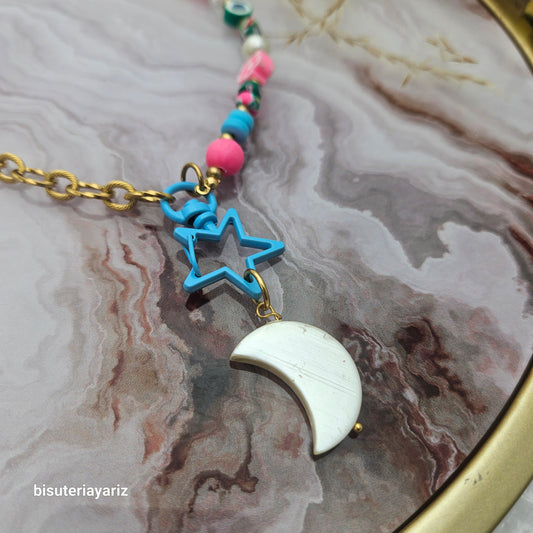 Collar Luna y Estrella