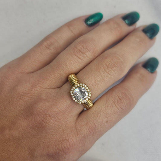 Anillo stainless steel ajustable Solis