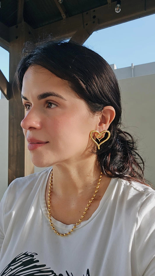 Aretes Corazón de Julieta
