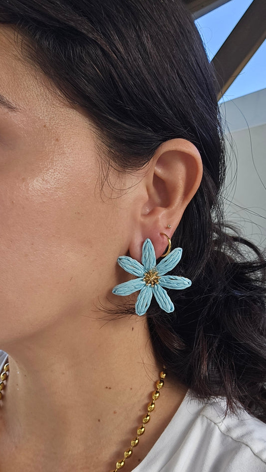 Aretes primavera azul
