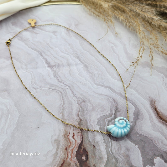 Collar Concha Azulita