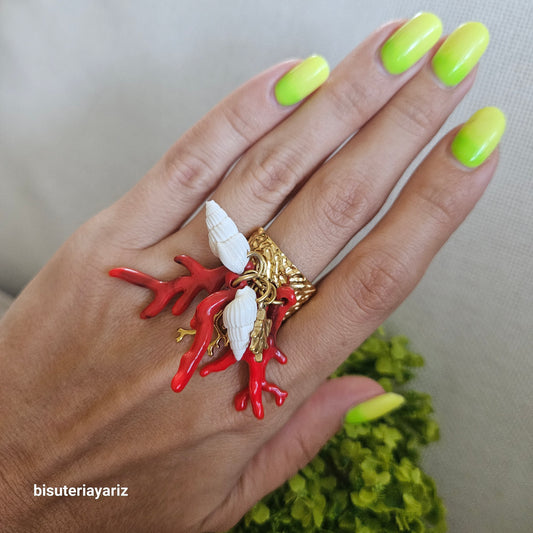 Anillo Corales Marinos
