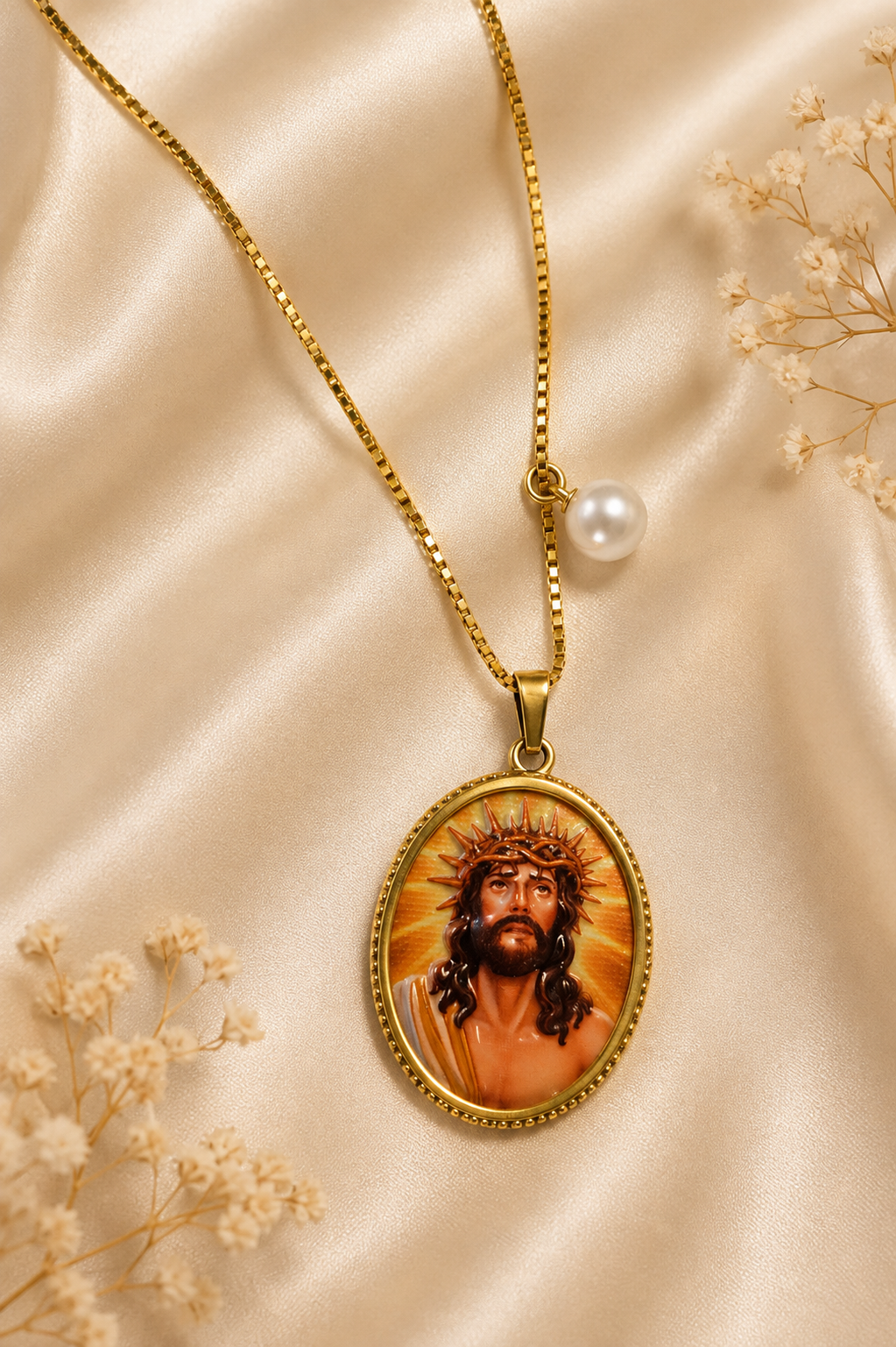 Collar Jesus con corona Espinas