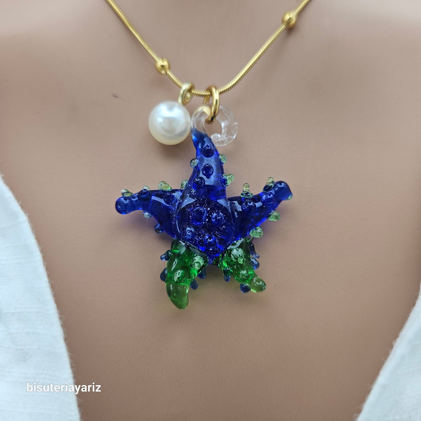 Collar Estrella en cristal soplado