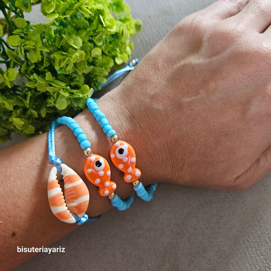 Brazalete Caracol naranja