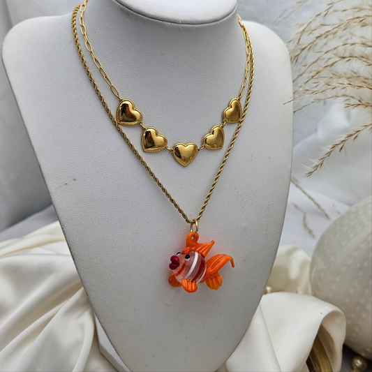 Collar 5 Corazones