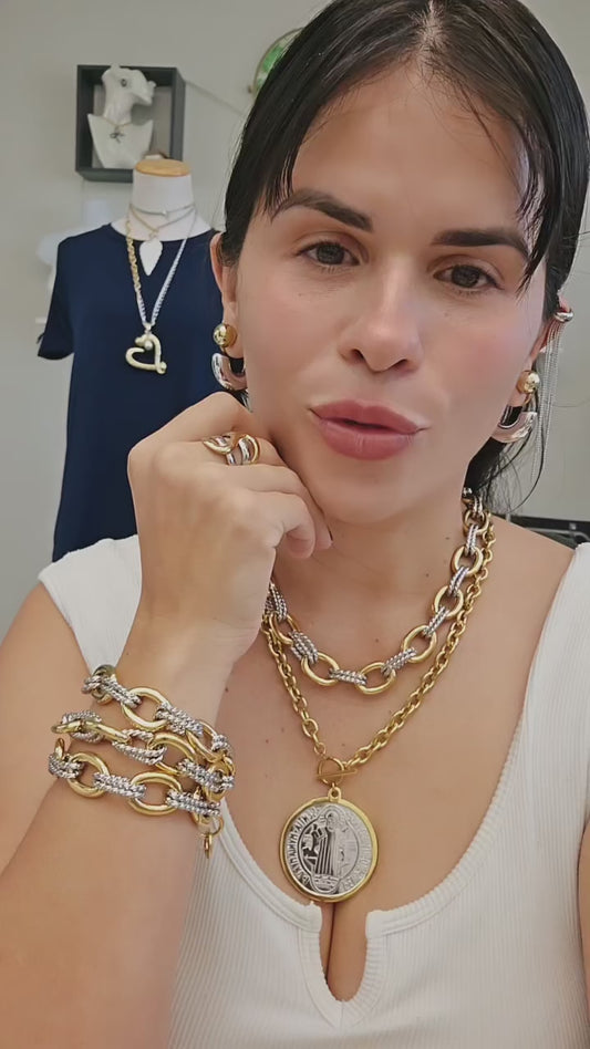 Pulsera Leila dos tonos