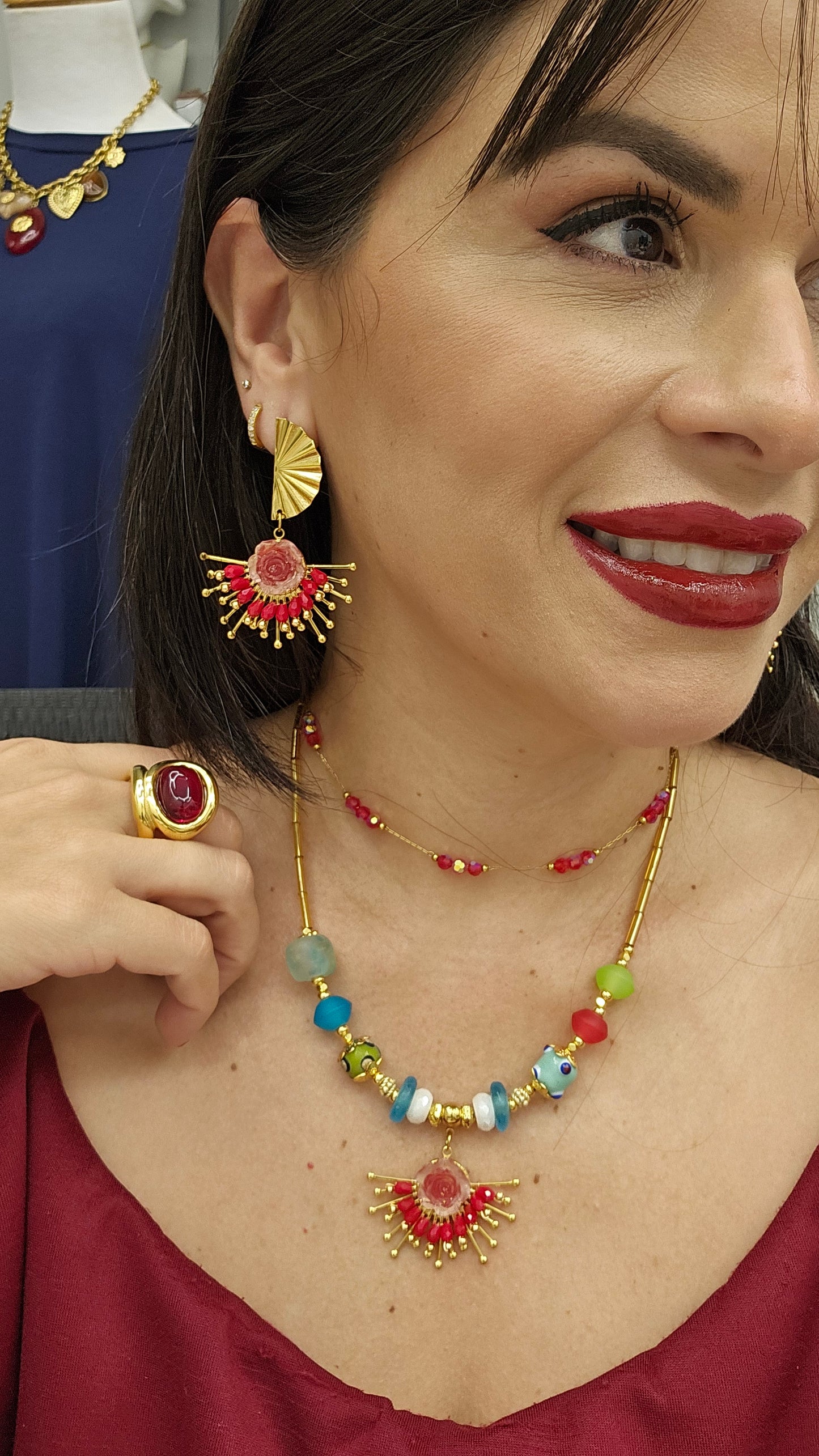 Anillo Rojo Rubí size 8