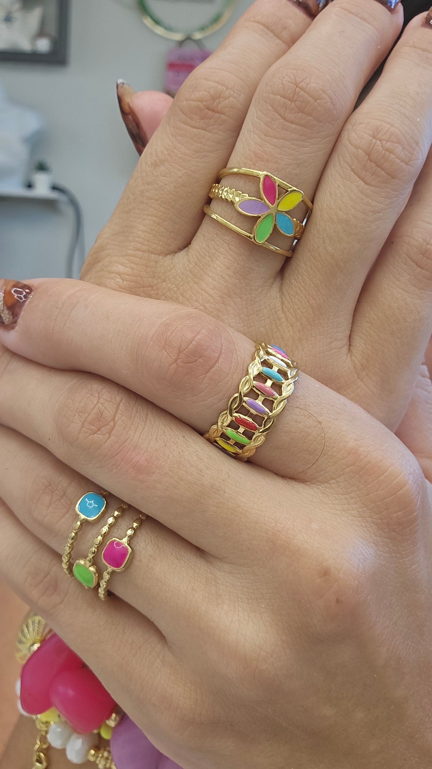 Anillos ajustables en stainless steel