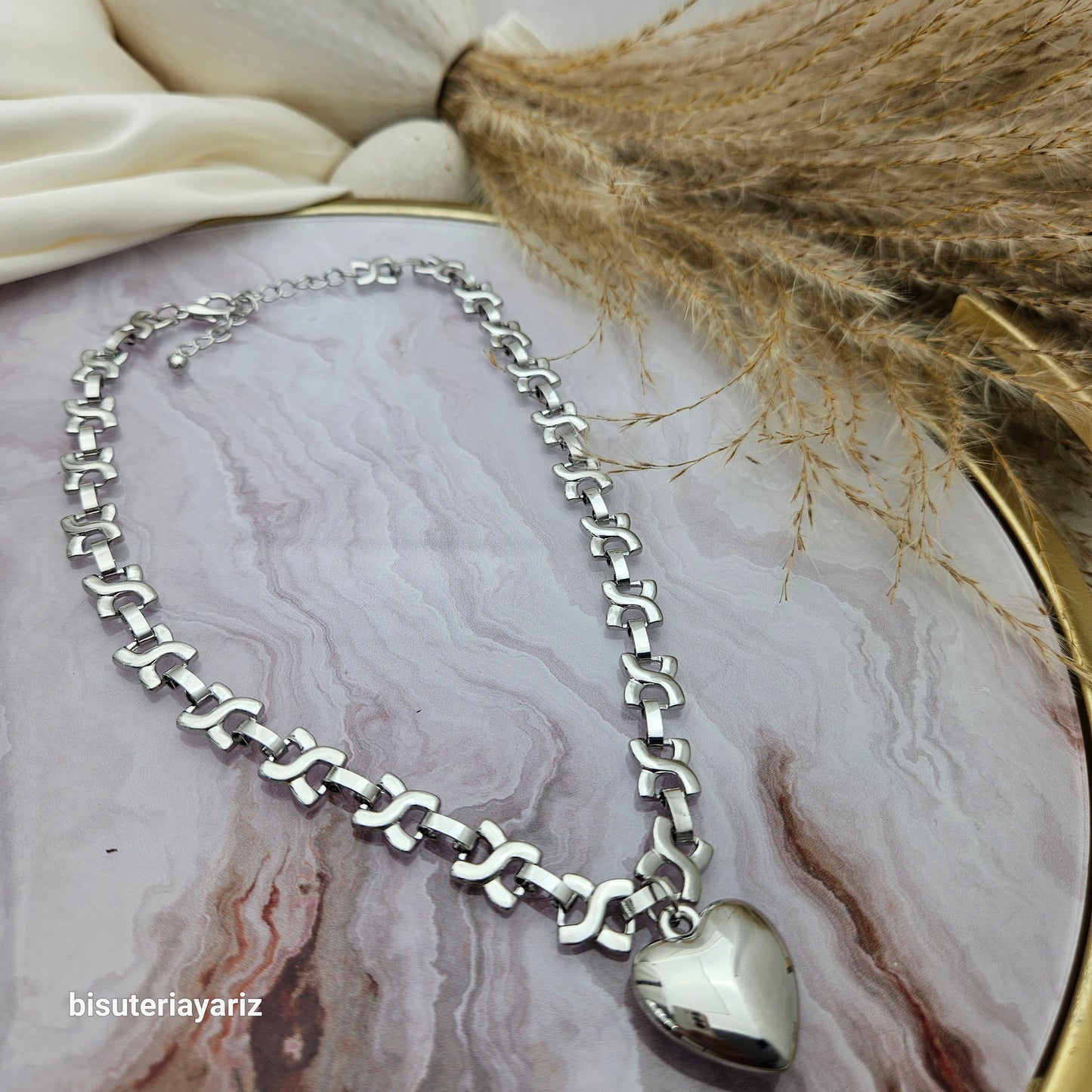 Collar Corazón Plata