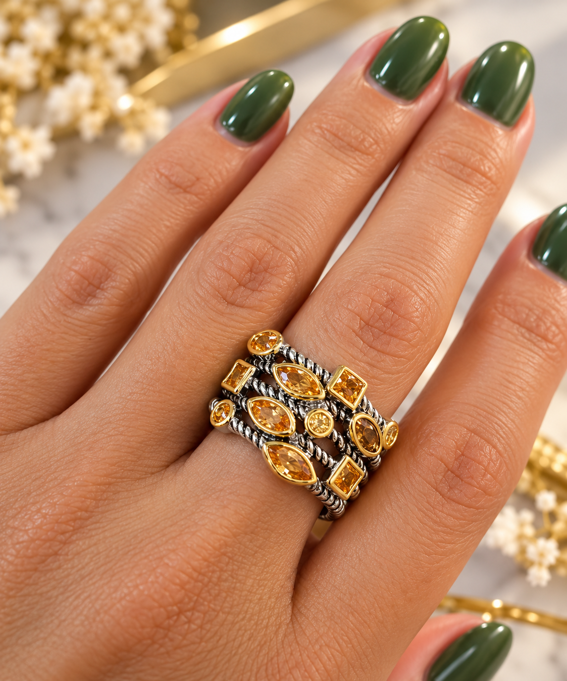 Anillo Dy size 8