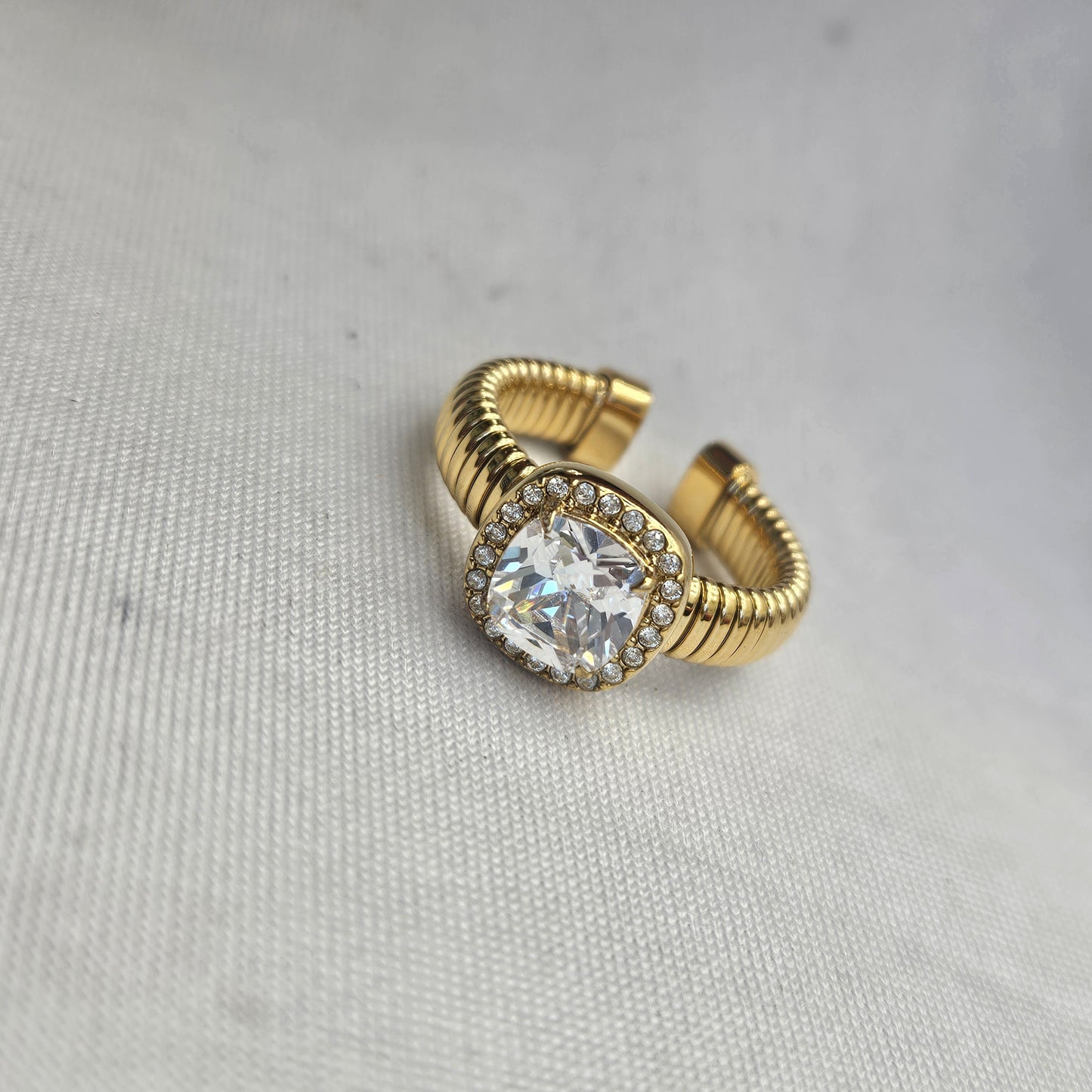 Anillo stainless steel ajustable Solis