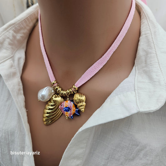 Collar Olas Marinas