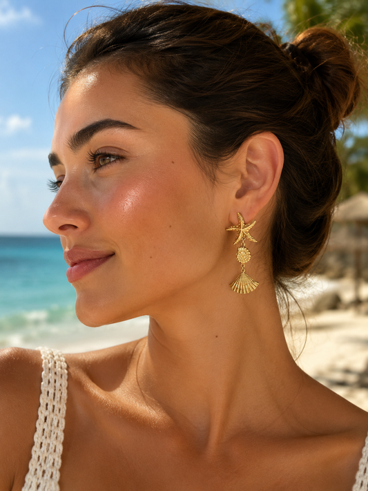 Aretes Coraza