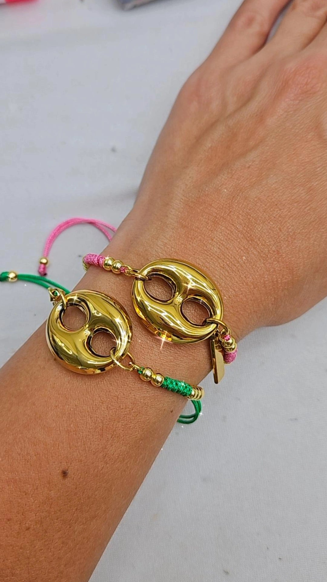 Guççi Brazalete Blanco