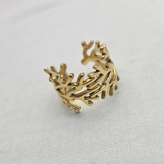 Anillo Ramas Doradas