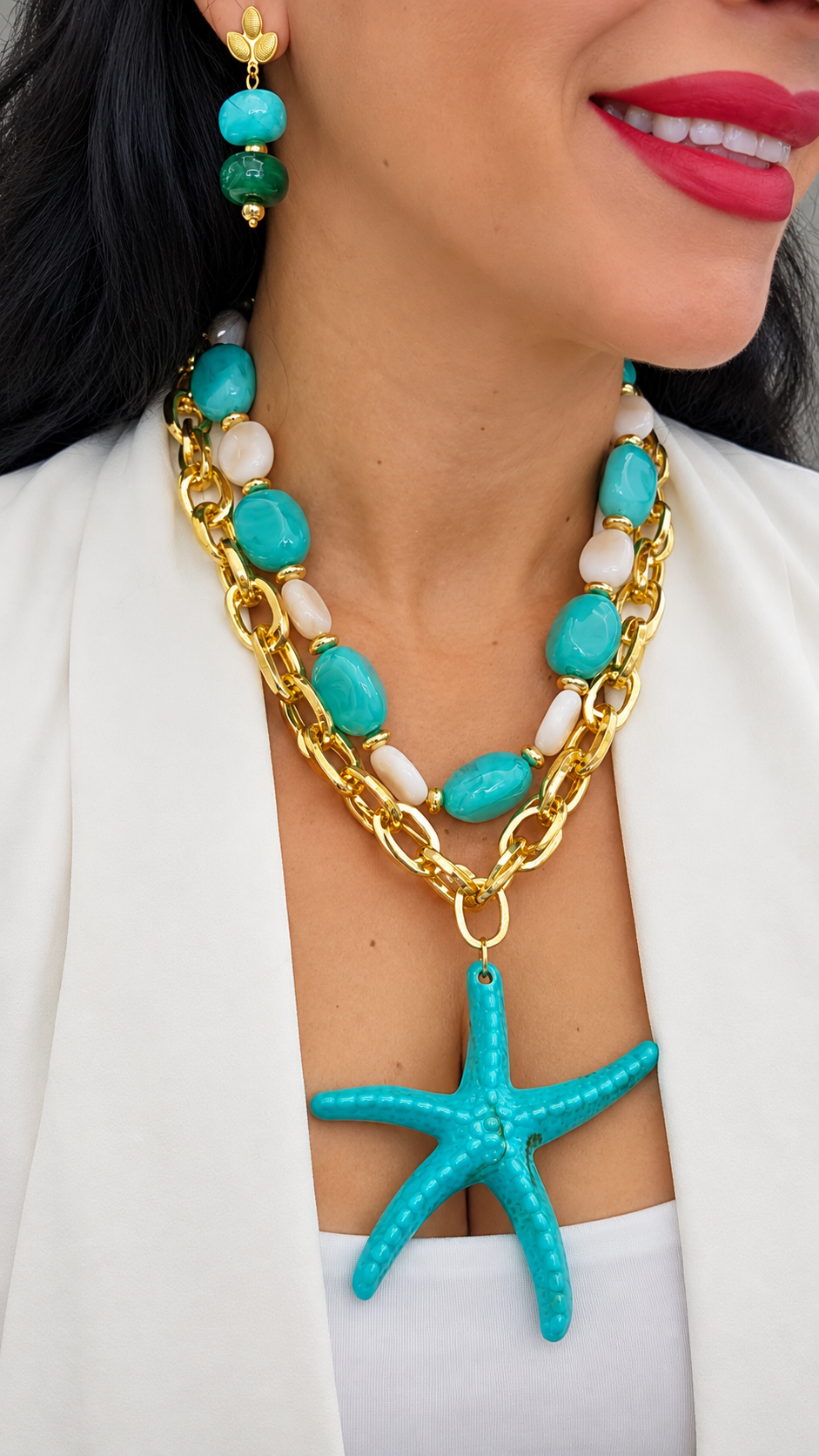 Collar Azul Cielo
