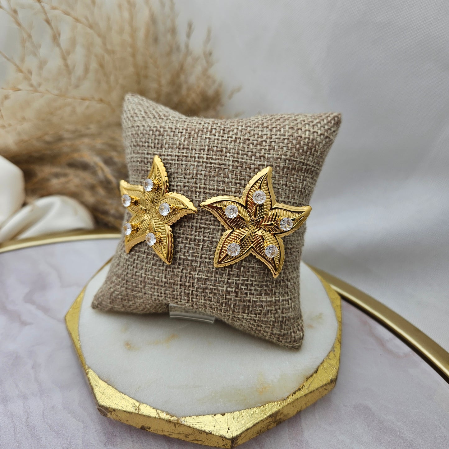 Aretes Estrella y Zirconias
