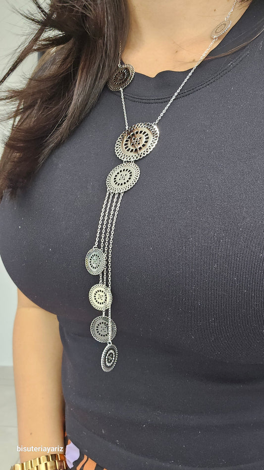 Collar plata largo Kira