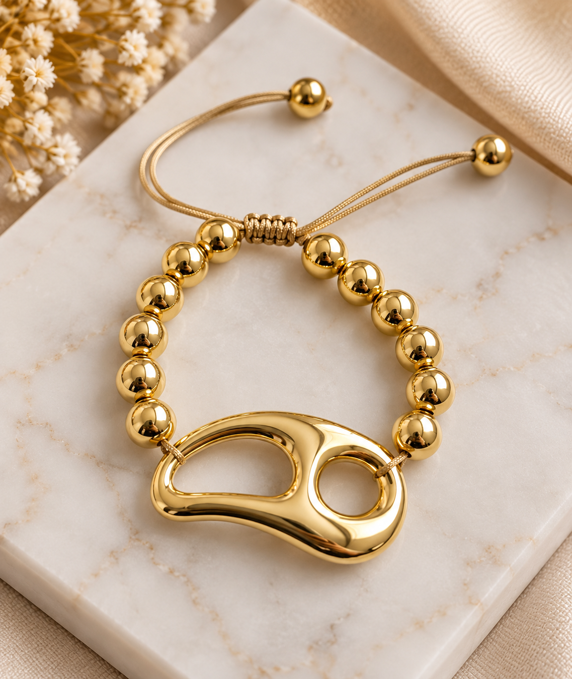 Brazalete Guççi dorado