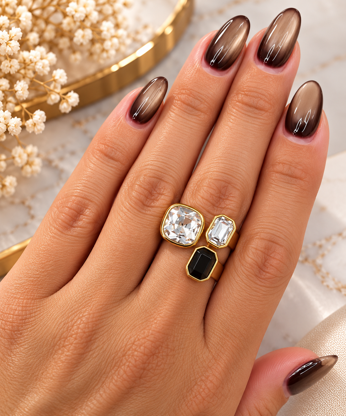 Anillo Cristales Veronica