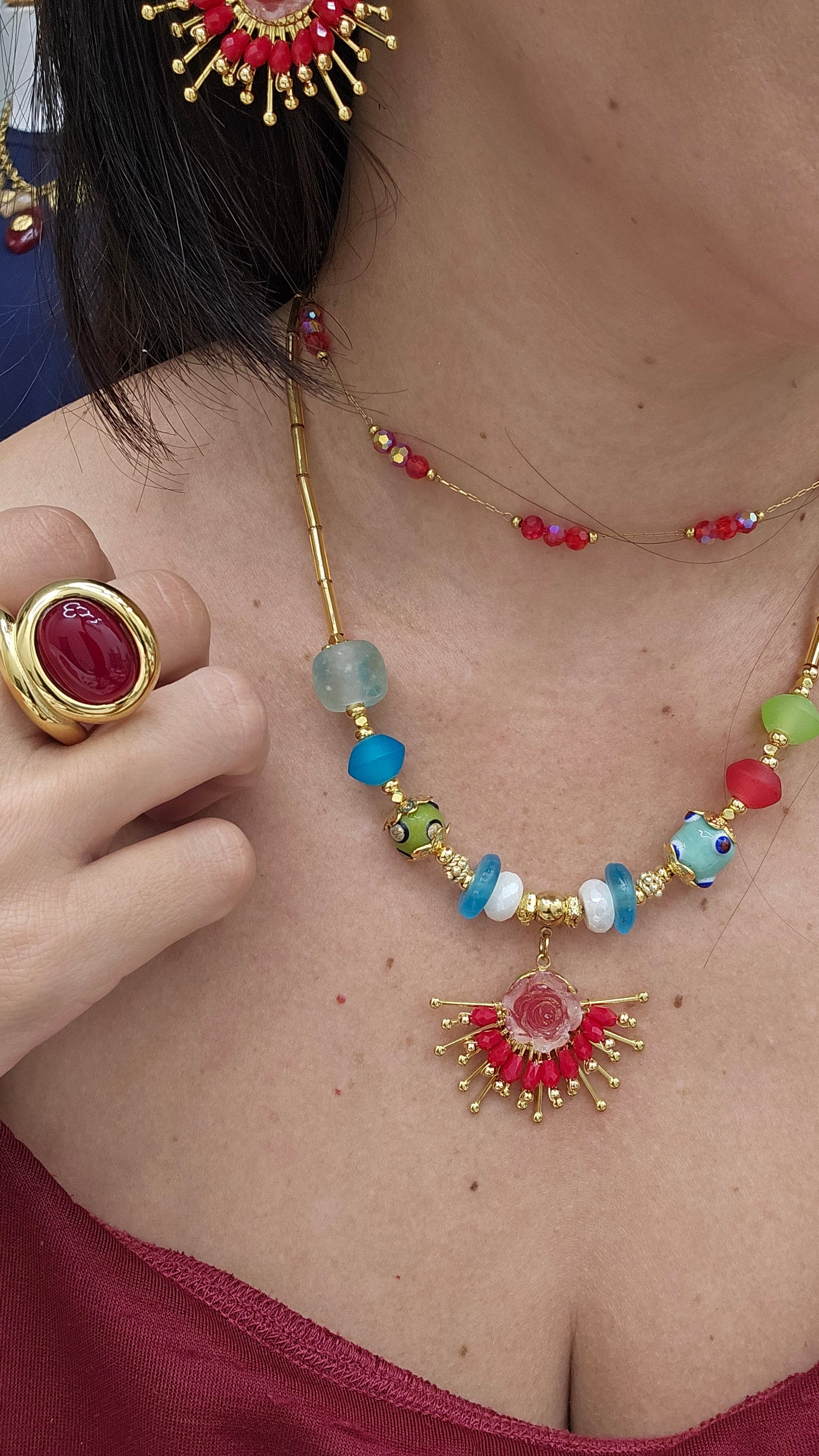 Anillo Rojo Rubí size 8