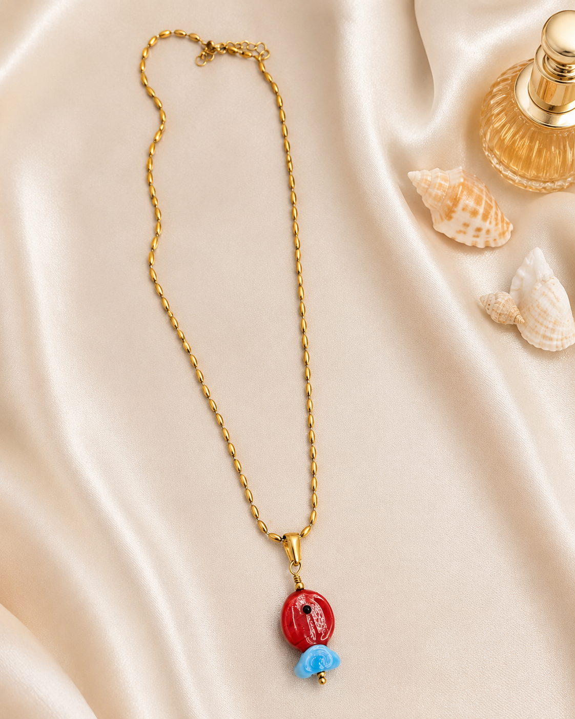 Collar pez rojo