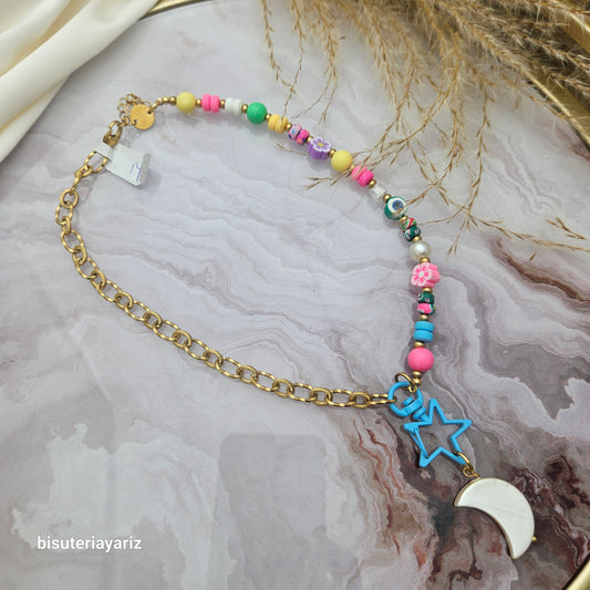 Collar Luna y Estrella