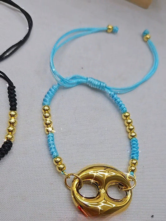 Guççi Brazalete Azul Celeste