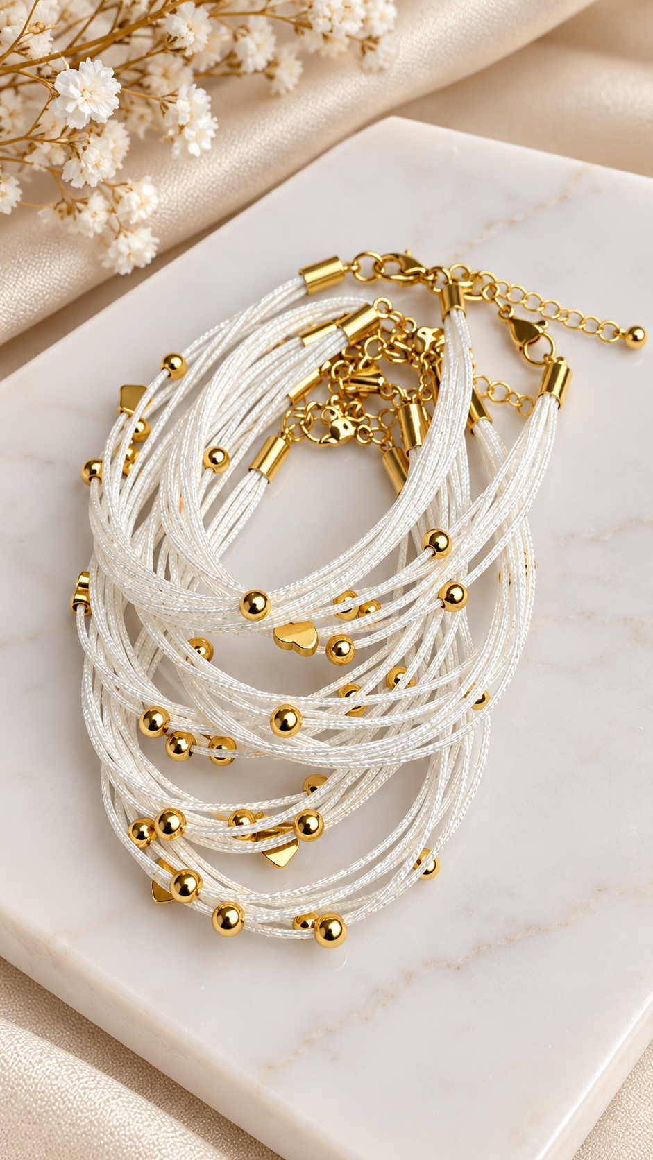 Brazalete Heiza blanco