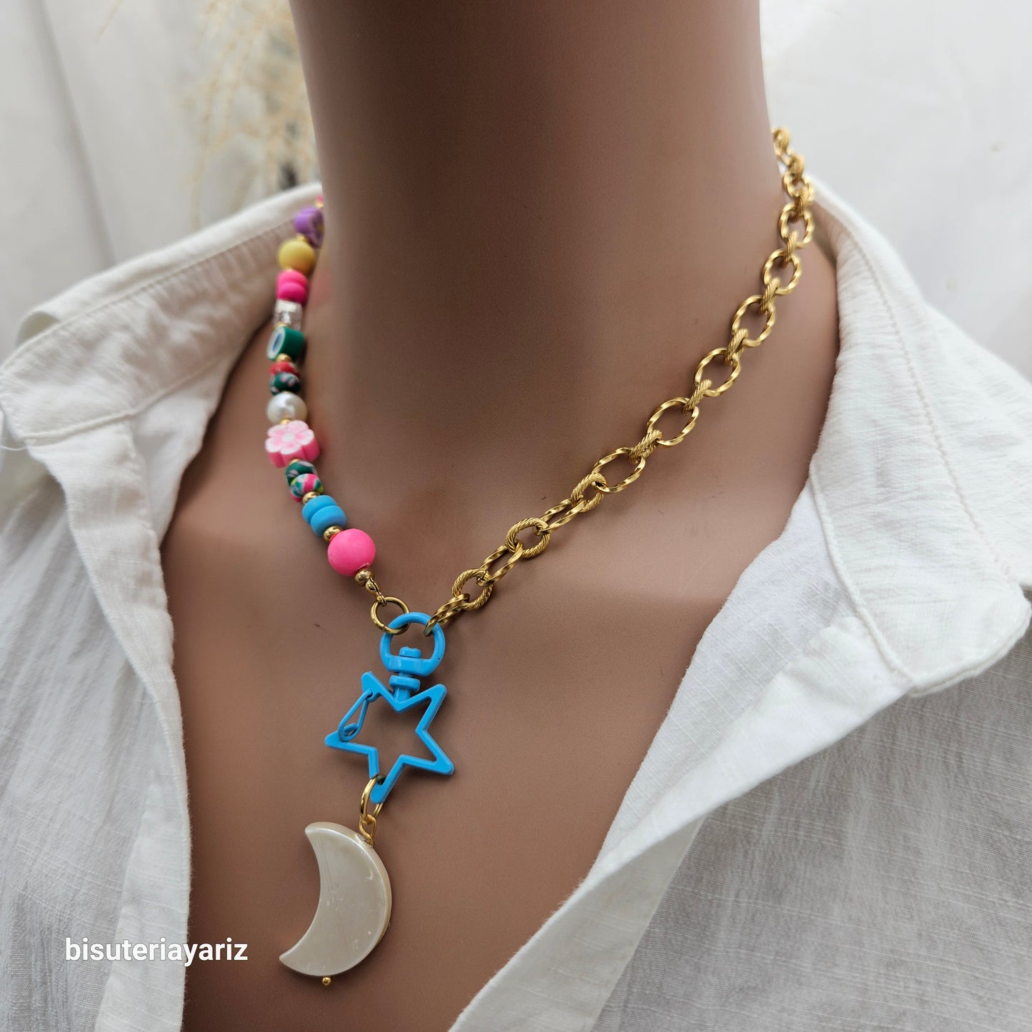 Collar Luna y Estrella