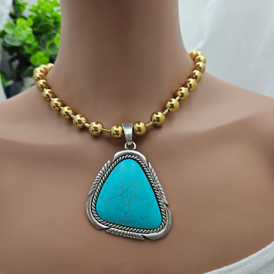 Collar lienzo de cristal