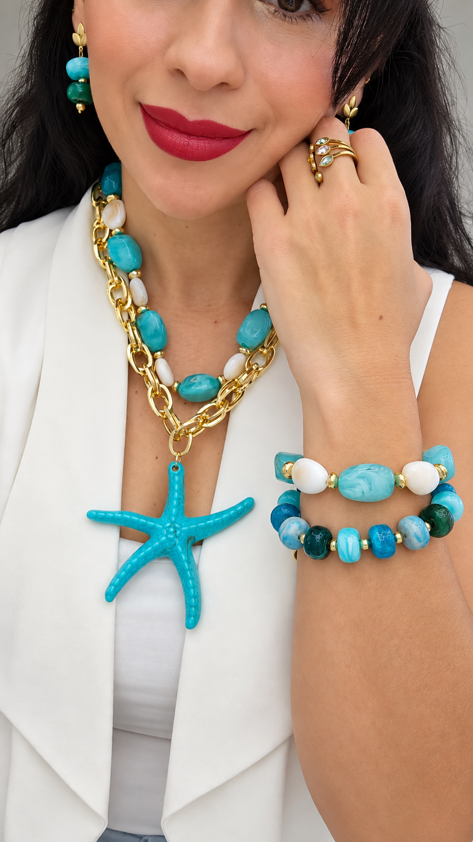Collar Azul Cielo