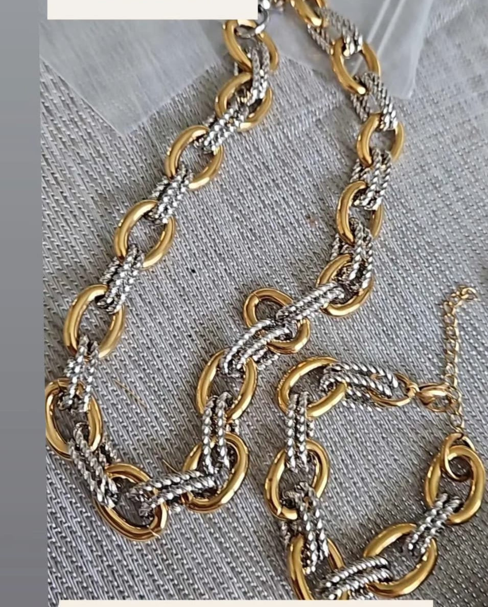 Pulsera Leila dos tonos