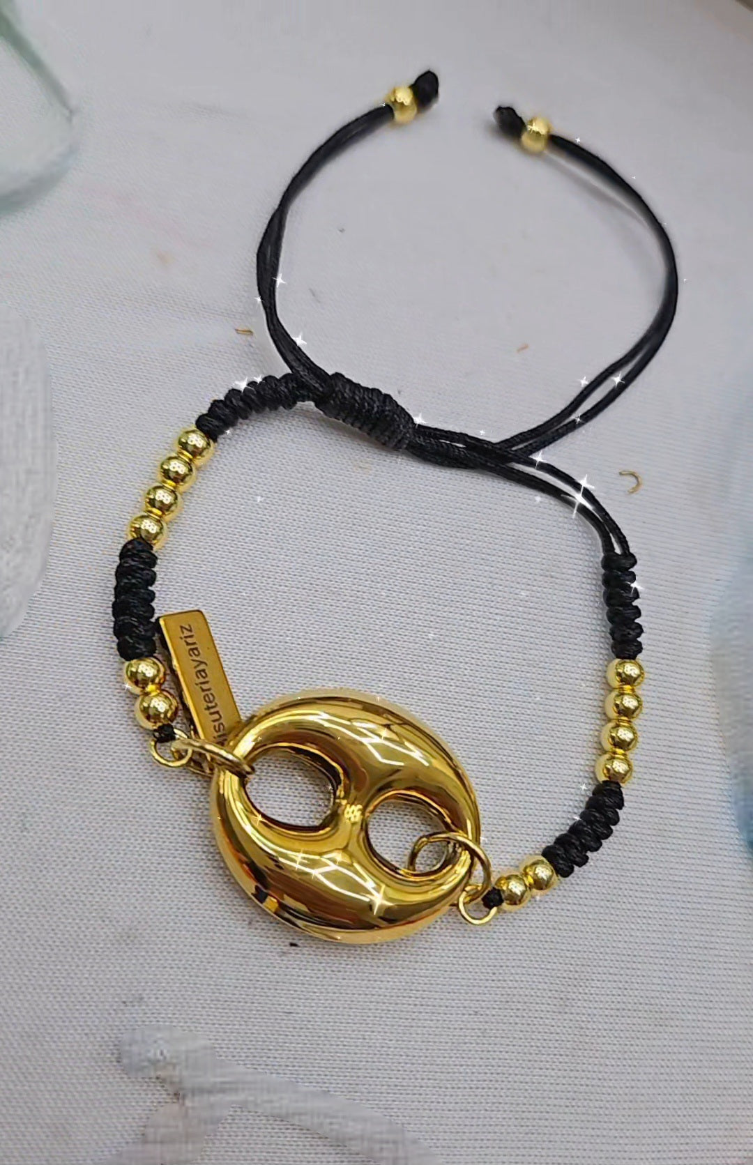 Guççi Brazalete Negro