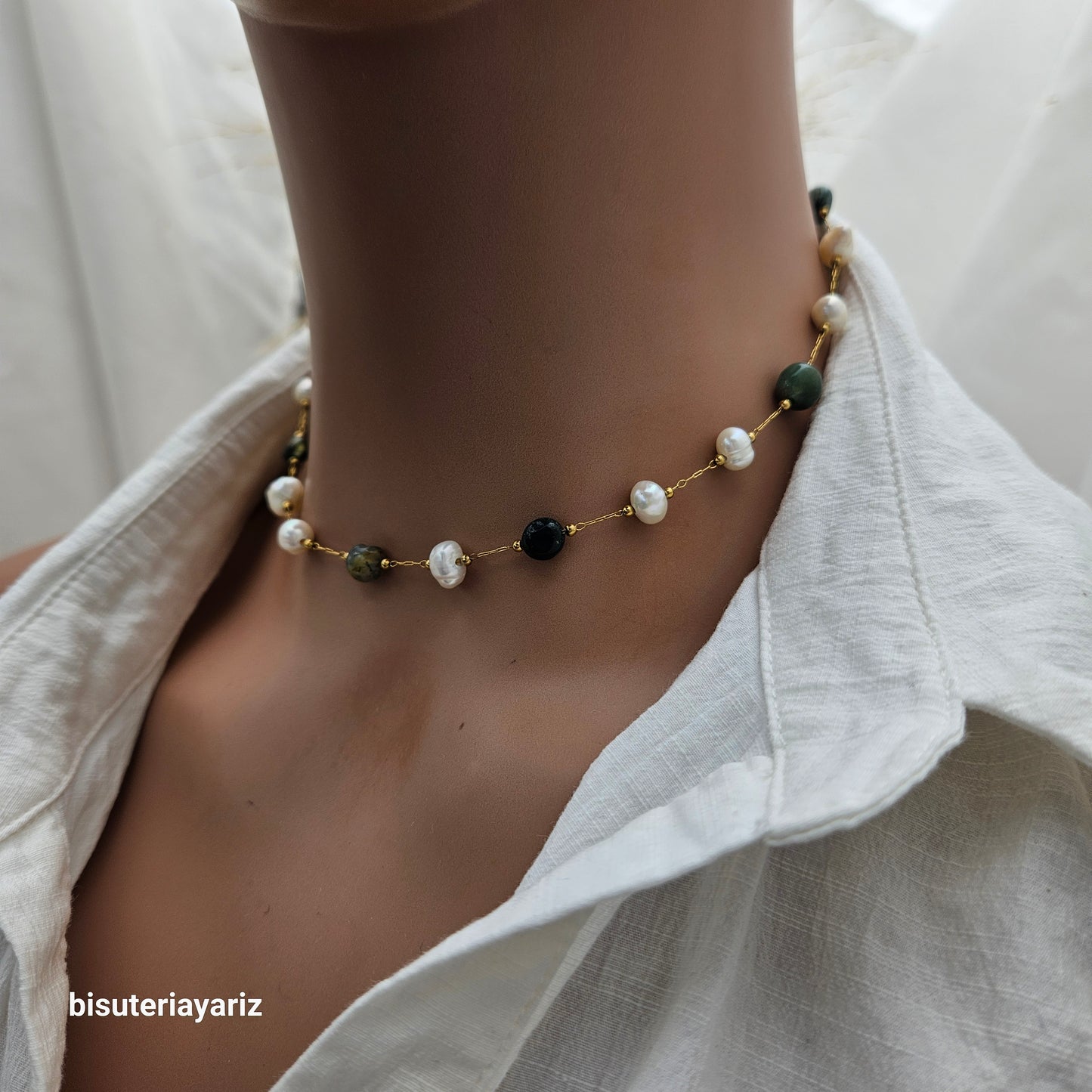 Choker Perlas Naturales
