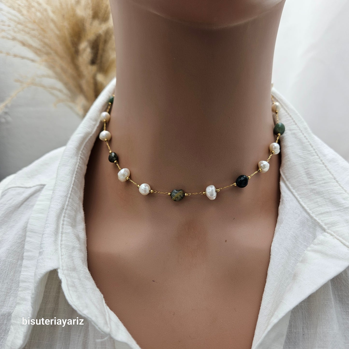 Choker Perlas Naturales