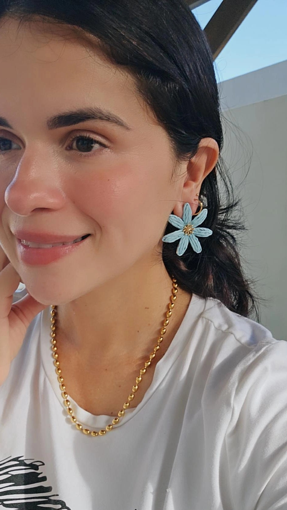 Aretes primavera azul