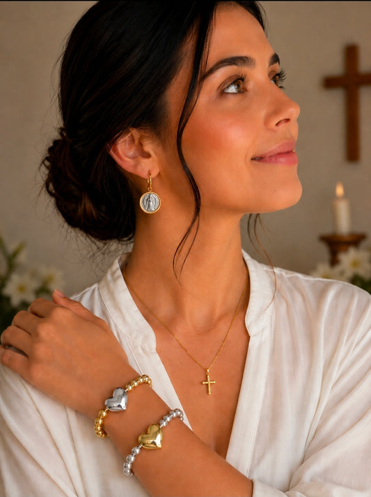 Pulsera Corazon Dorado