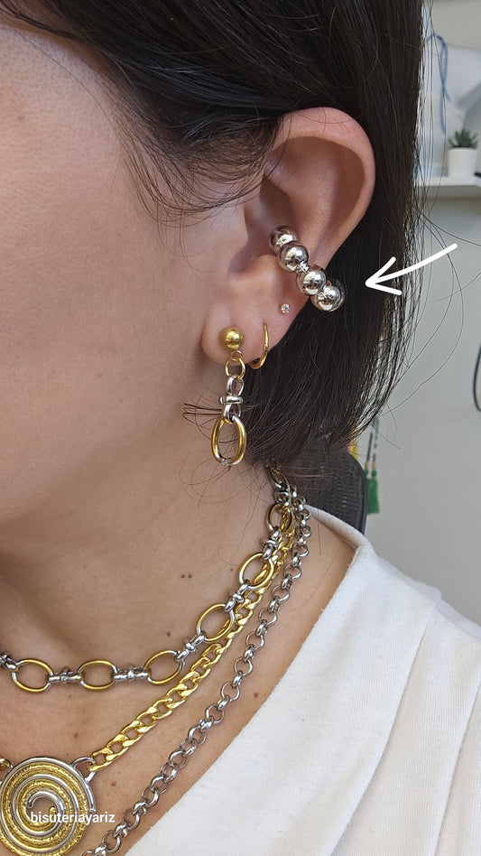 Earcuff esferas