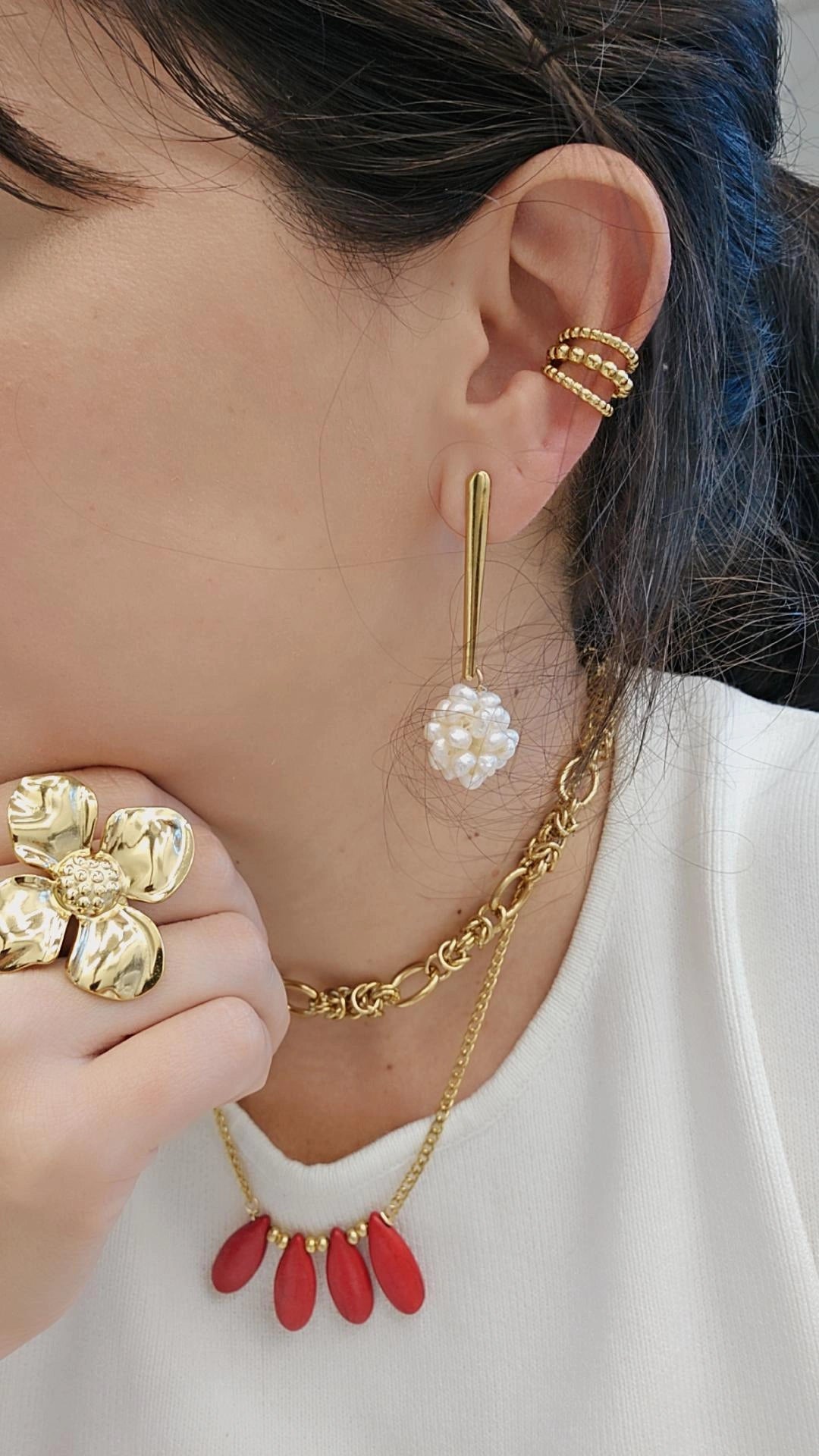 Aretes Perlas Cultivadas