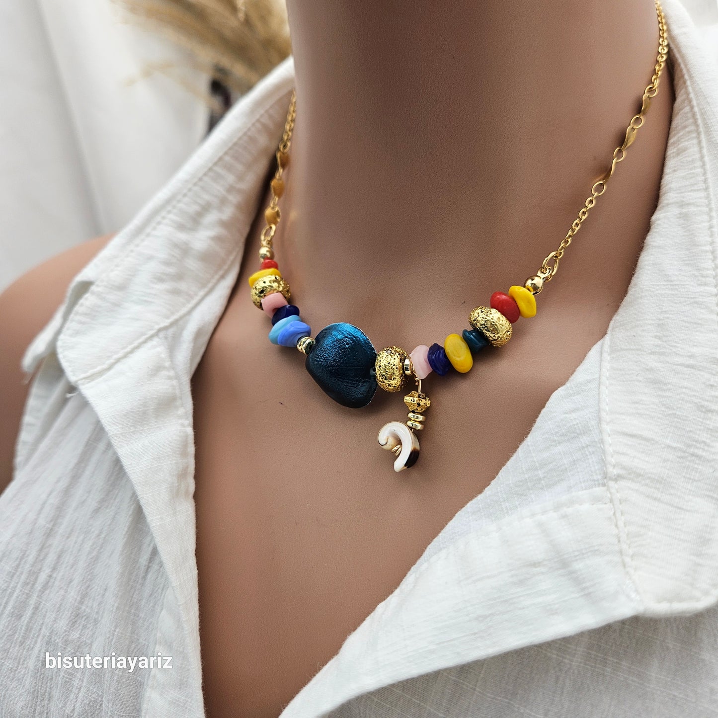 Collar Concha Azul