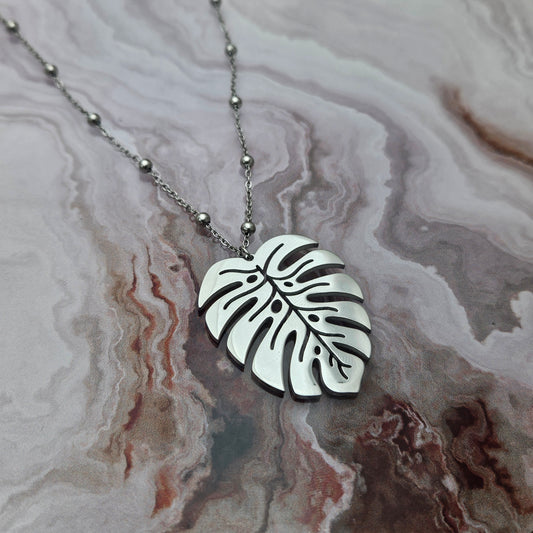 Collar Hoja Monstera