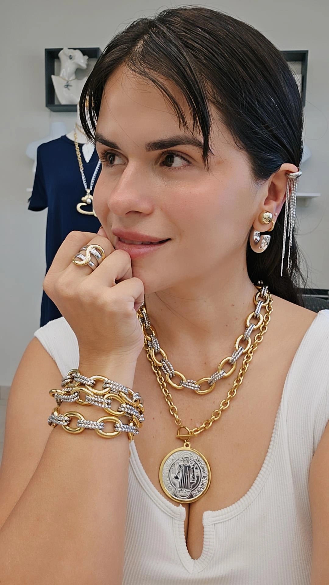 Collar Leila dos tonos