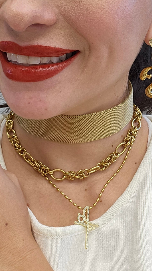 Choker Chunky Dorado